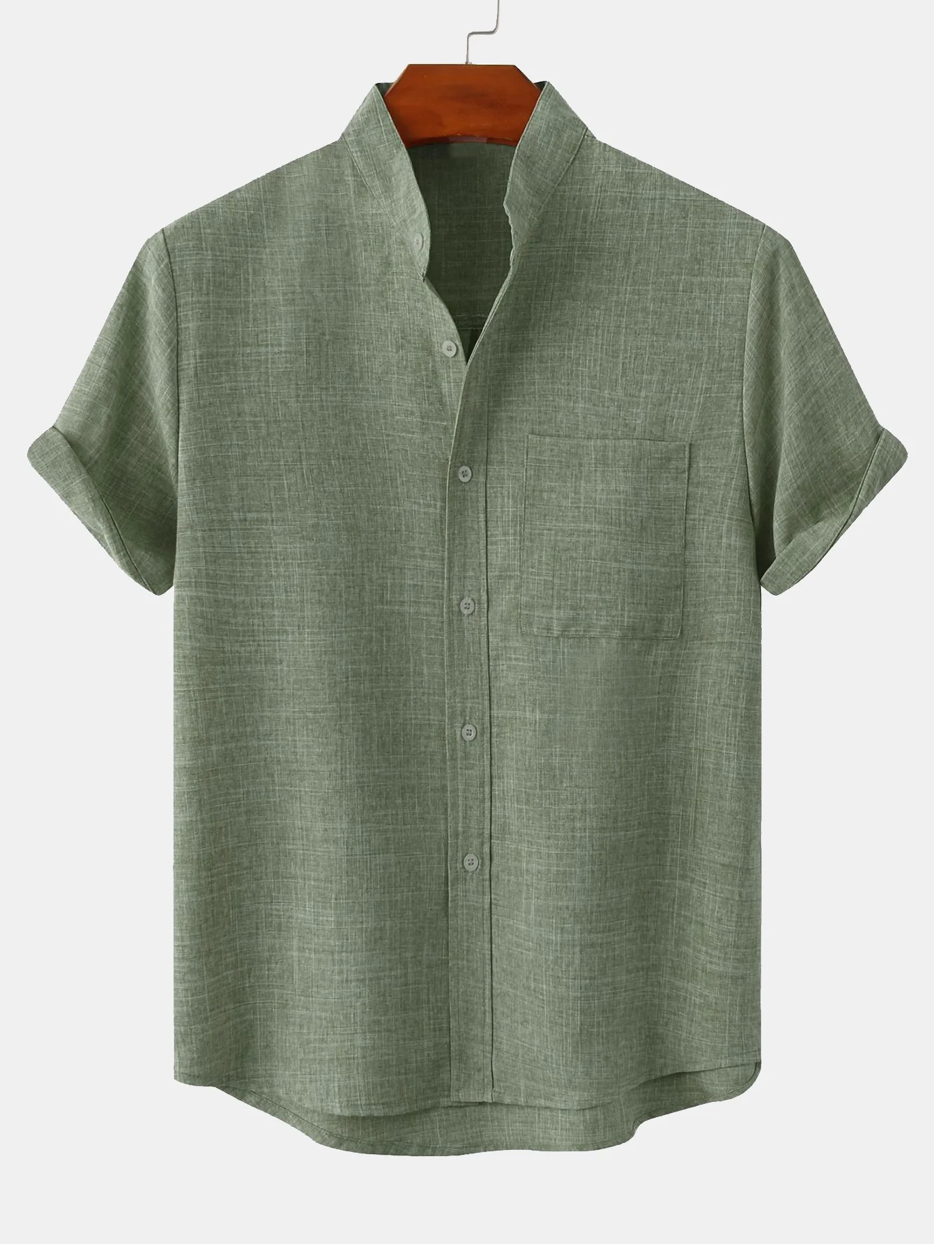 Josh® | Shirt With Mandarin Collar And Pocket - Image 3