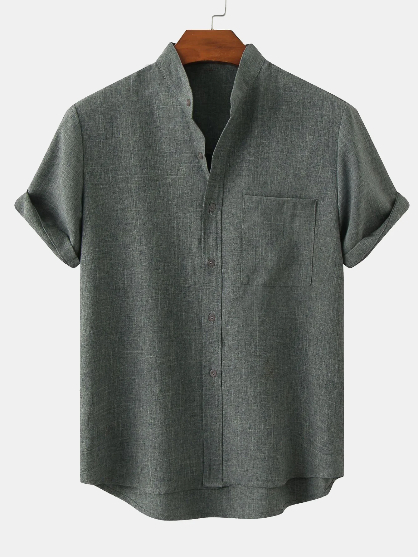 Josh® | Shirt With Mandarin Collar And Pocket - Image 6