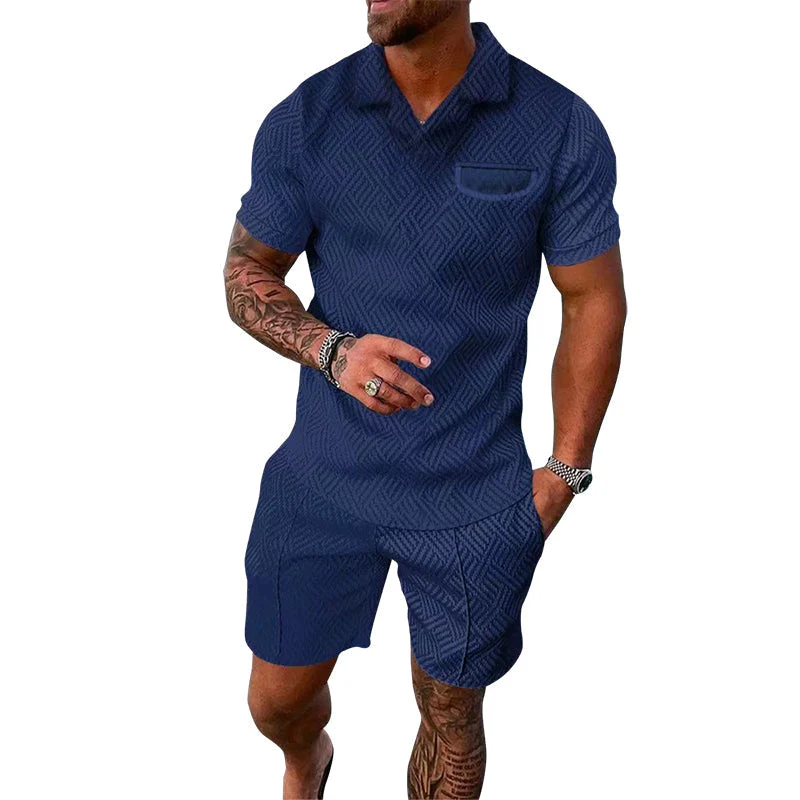 Jovani® | Casual Printed Polo Suit For Men - Image 4