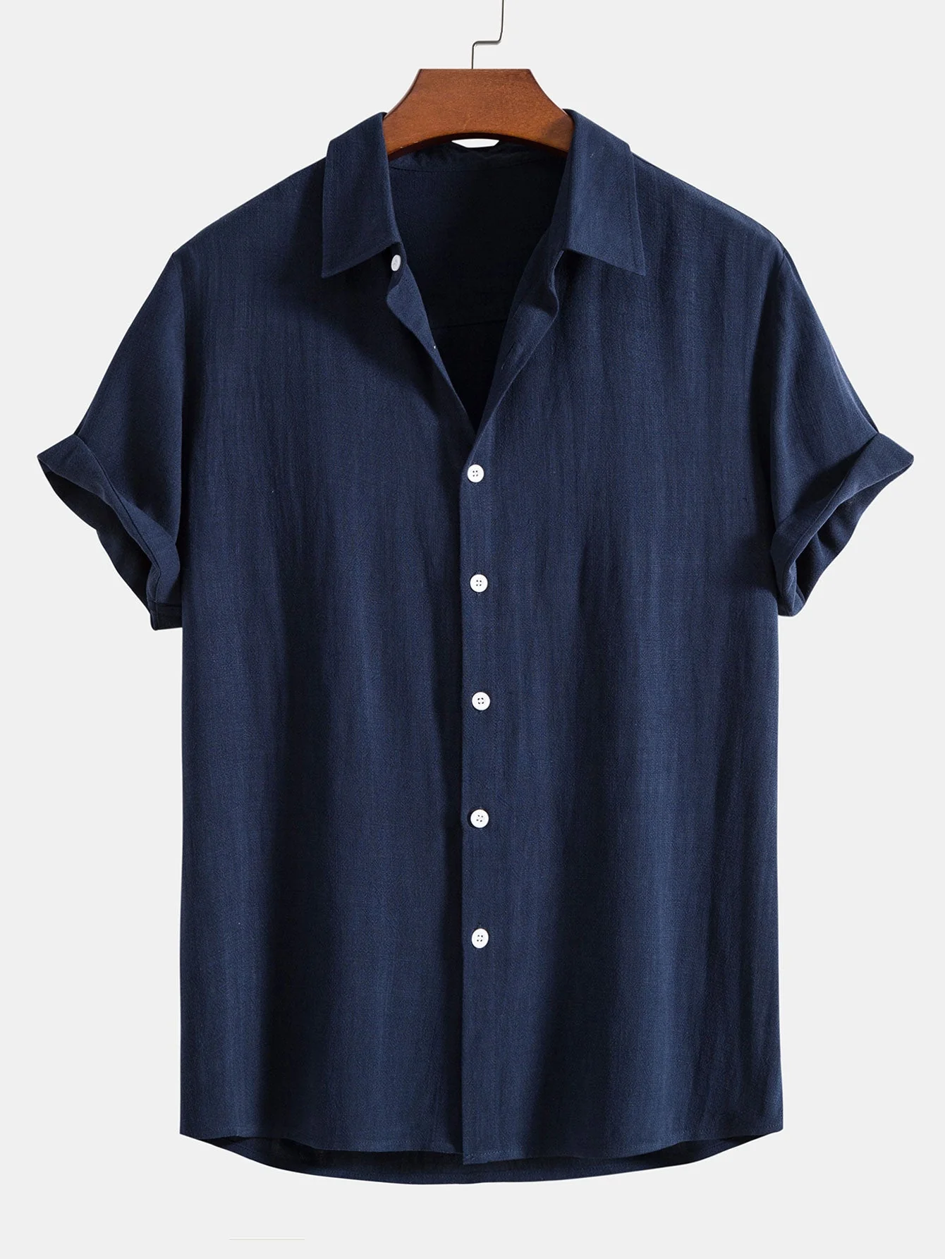 Jovanny® | Linen And Rayon Blend Shirt With Buttons & Straight Leg Linen Pants - Image 8