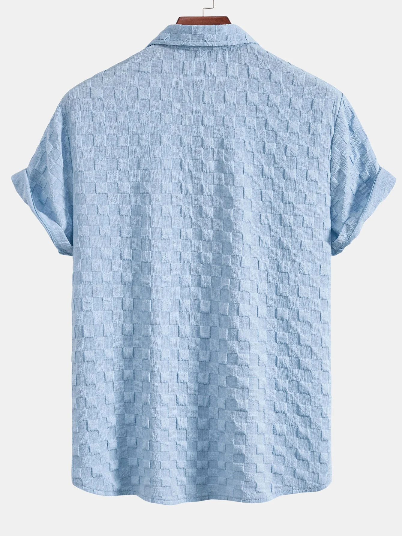 Juan® | Checkerboard Textured Button Up Shirt - Image 2