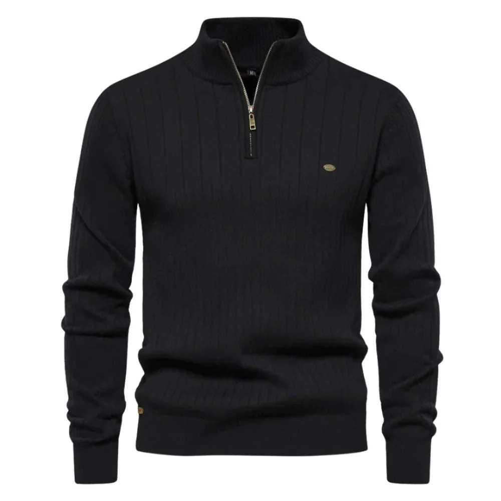 Justinian® | Warm Zip-Up Sweater For Men