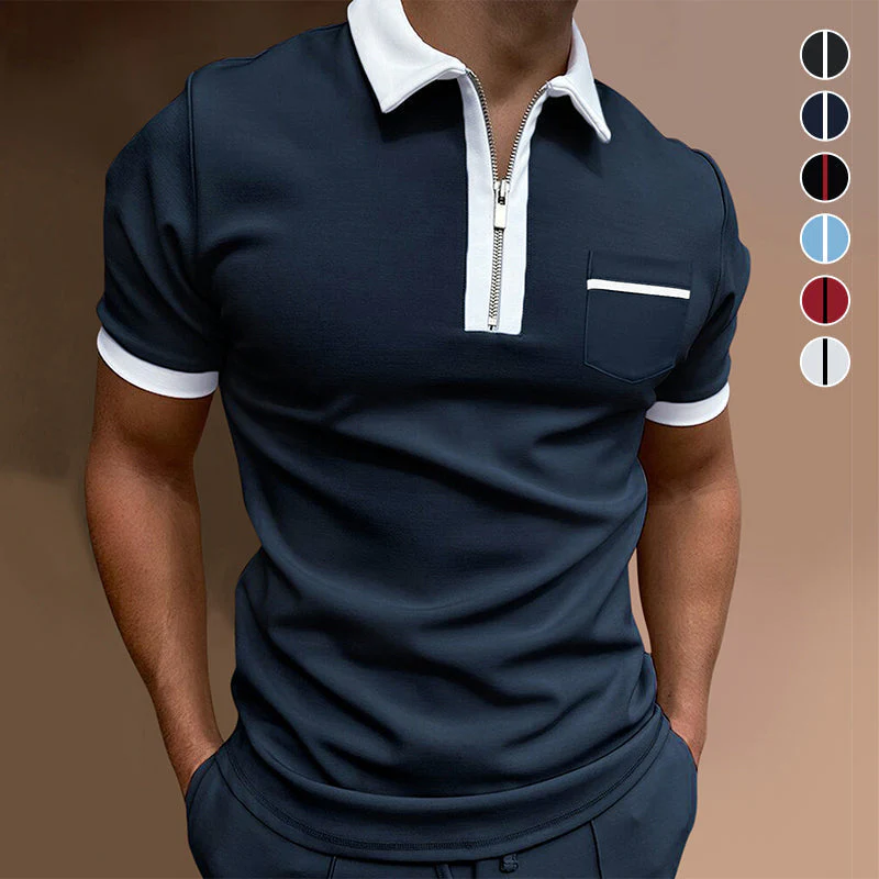 Kacey® | Business T-Shirt With Zip For Men