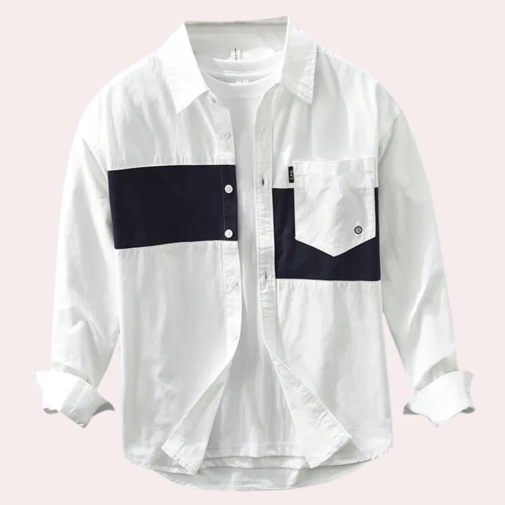 Kai® | Elegance Patchwork Polo T-Shirt For Men - Image 4