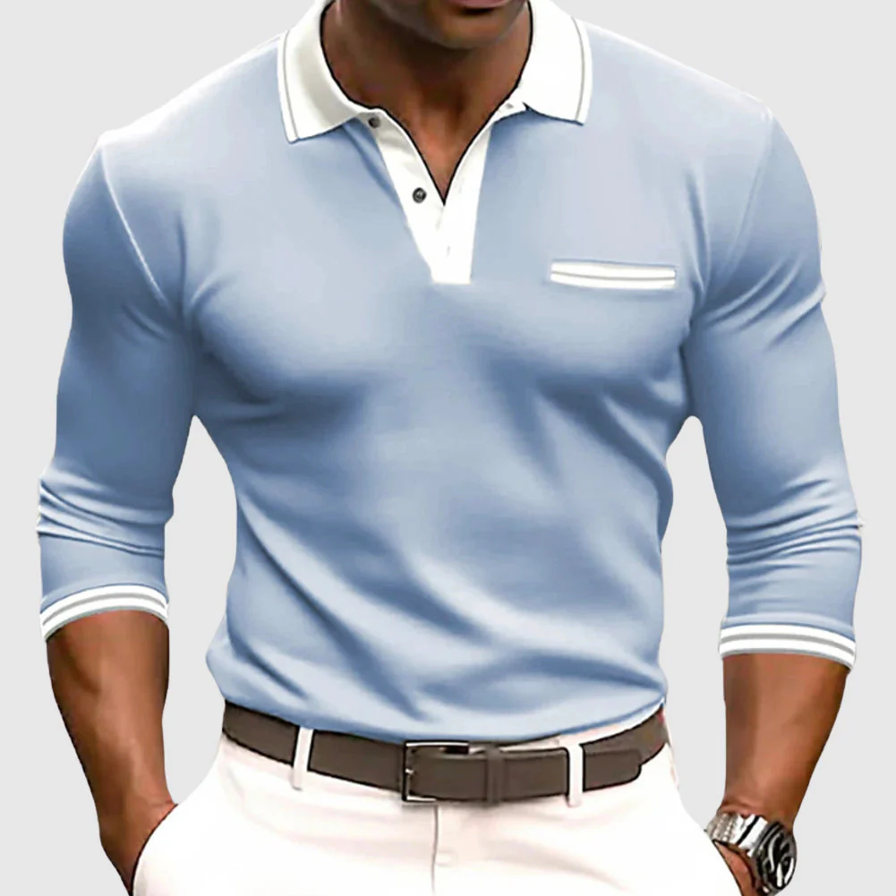 Kain | Sporty Elegance Long Sleeve Polo Shirt
