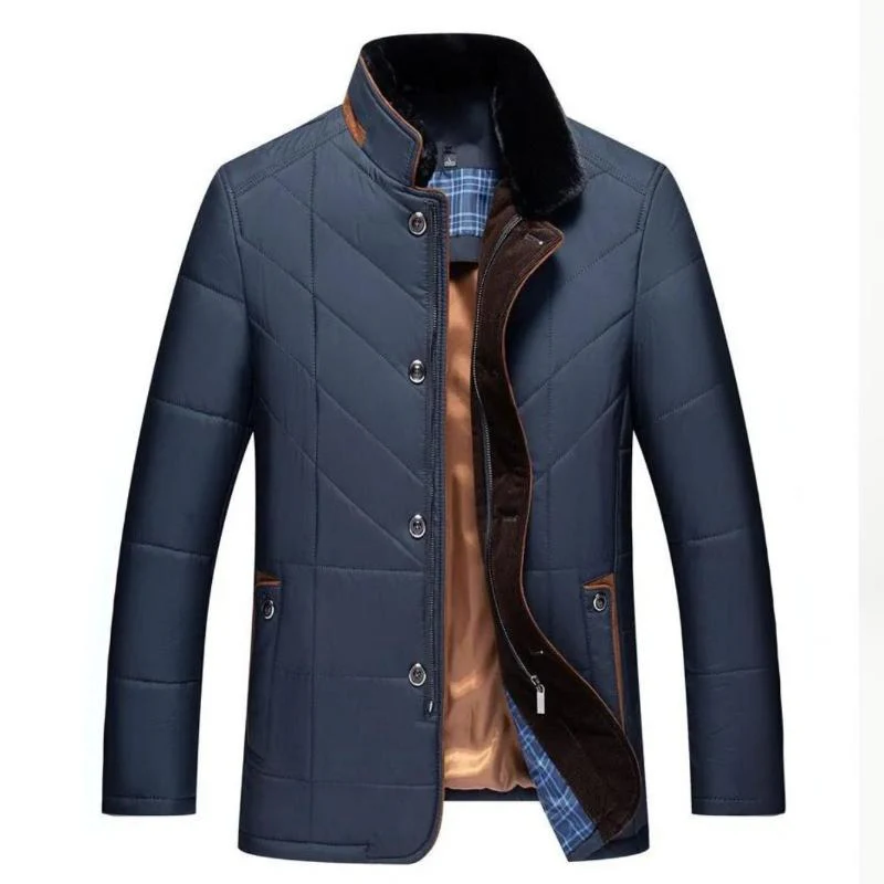 Kareem | Men's jacket with suede and checked lining