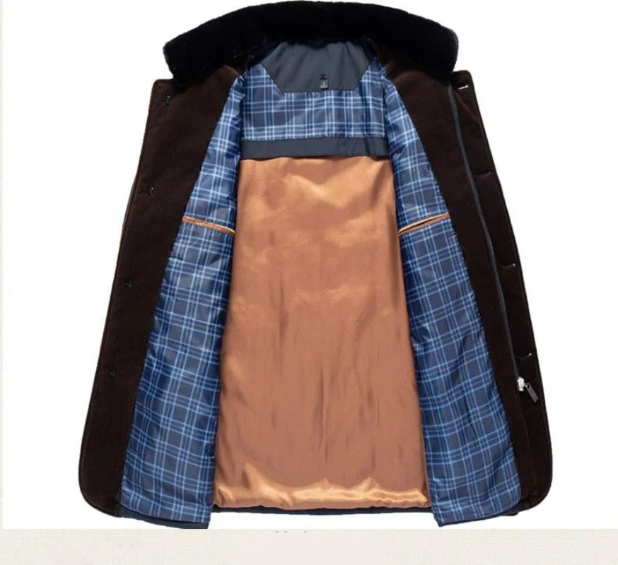 Kareem | Men's jacket with suede and checked lining - Image 6