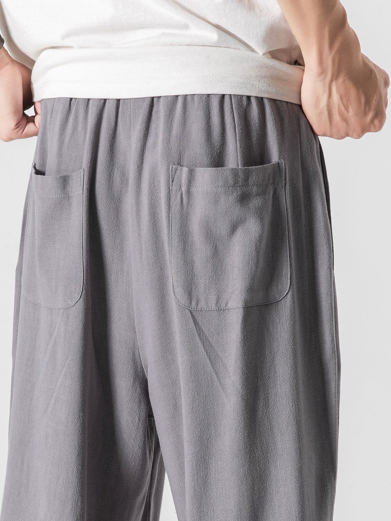 Karel® | Natural Comfort: Wide Relax Fit Pants In Linen And Cotton Blend - Image 10
