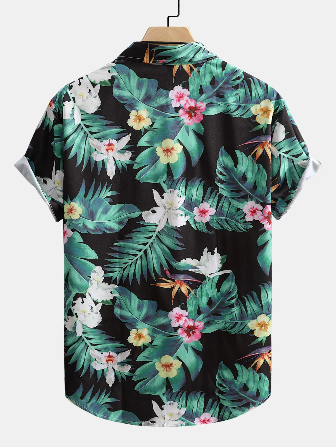 Kendrick® | Tropical Flowers Print Button Up Shirt - Image 2