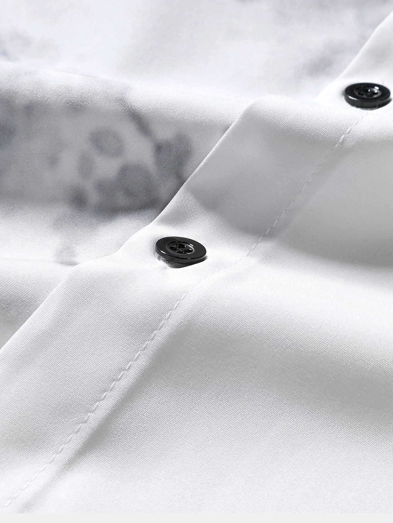 Kenneth® | Traditional Oriental Ink Painting Print Stand Collar Shirt - Image 4