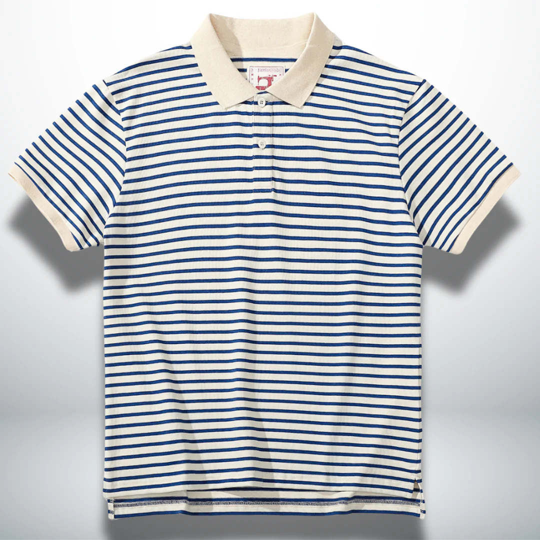 Kjell® | Classic Horizontal Striped Polo Shirt