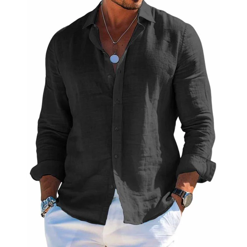 Kristofer® | Elegant Shirt In Cotton And Linen - Image 5
