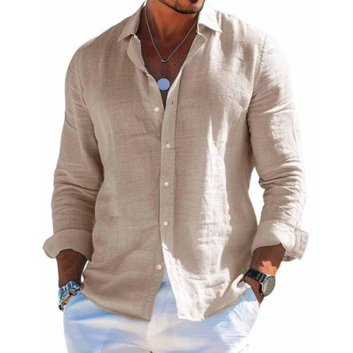 Kristofer® | Elegant Shirt In Cotton And Linen - Image 8