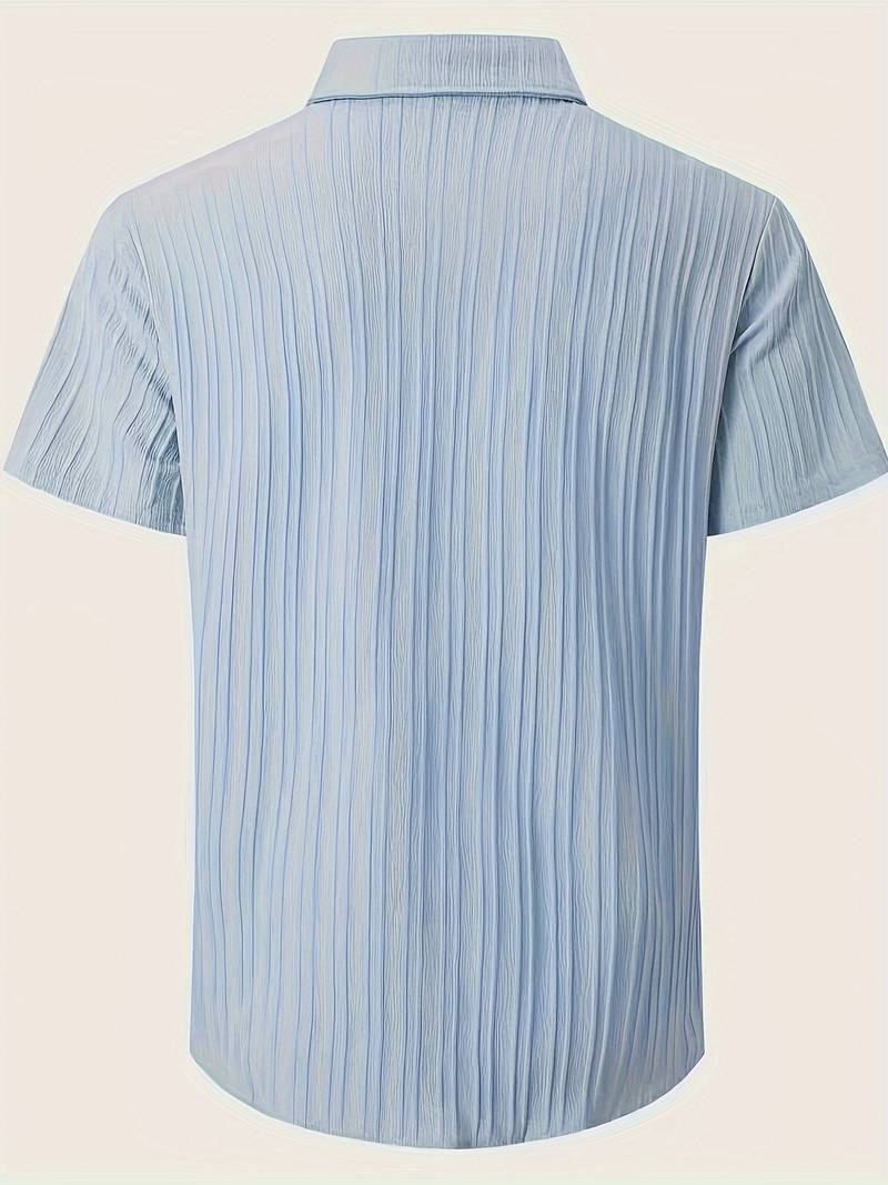 Lafayette® | Ribbed Short-Sleeved Blouse With Button Placket - Image 16