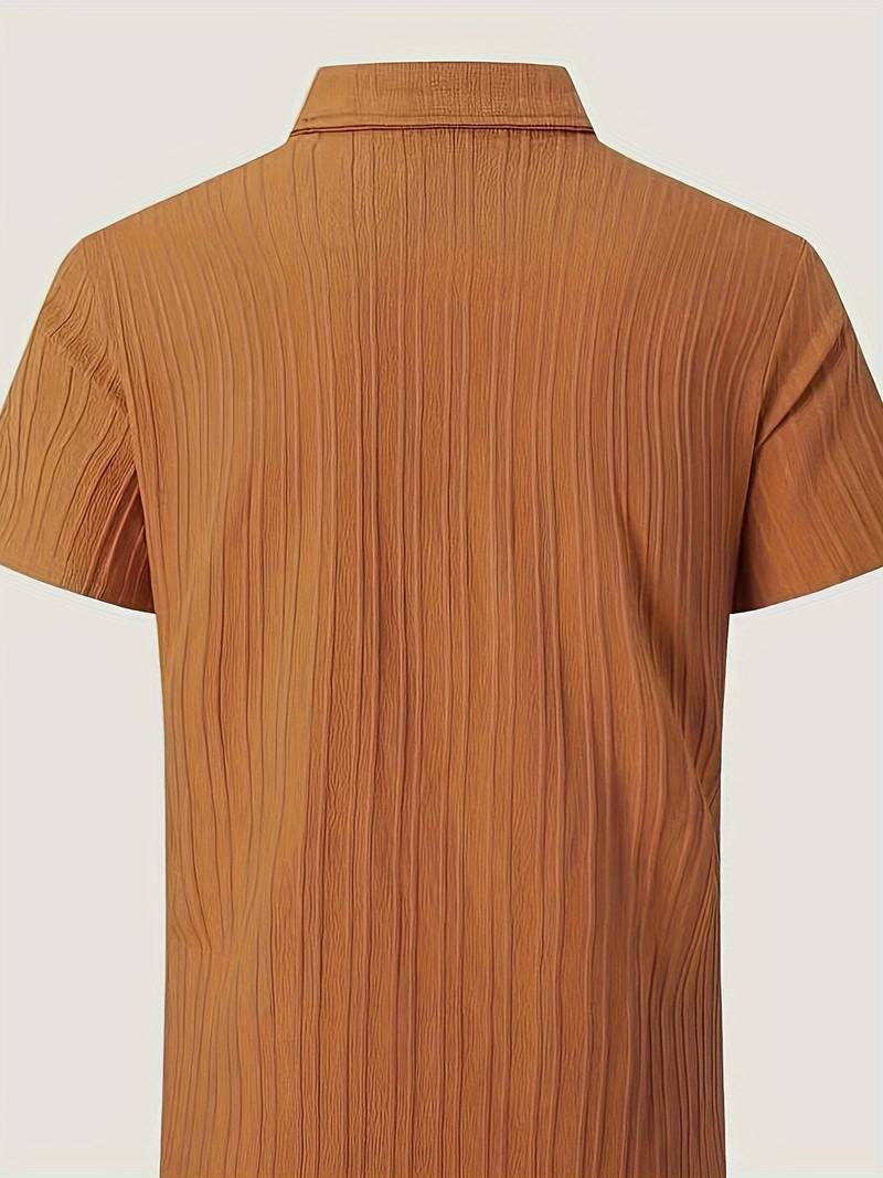 Lafayette® | Ribbed Short-Sleeved Blouse With Button Placket - Image 20
