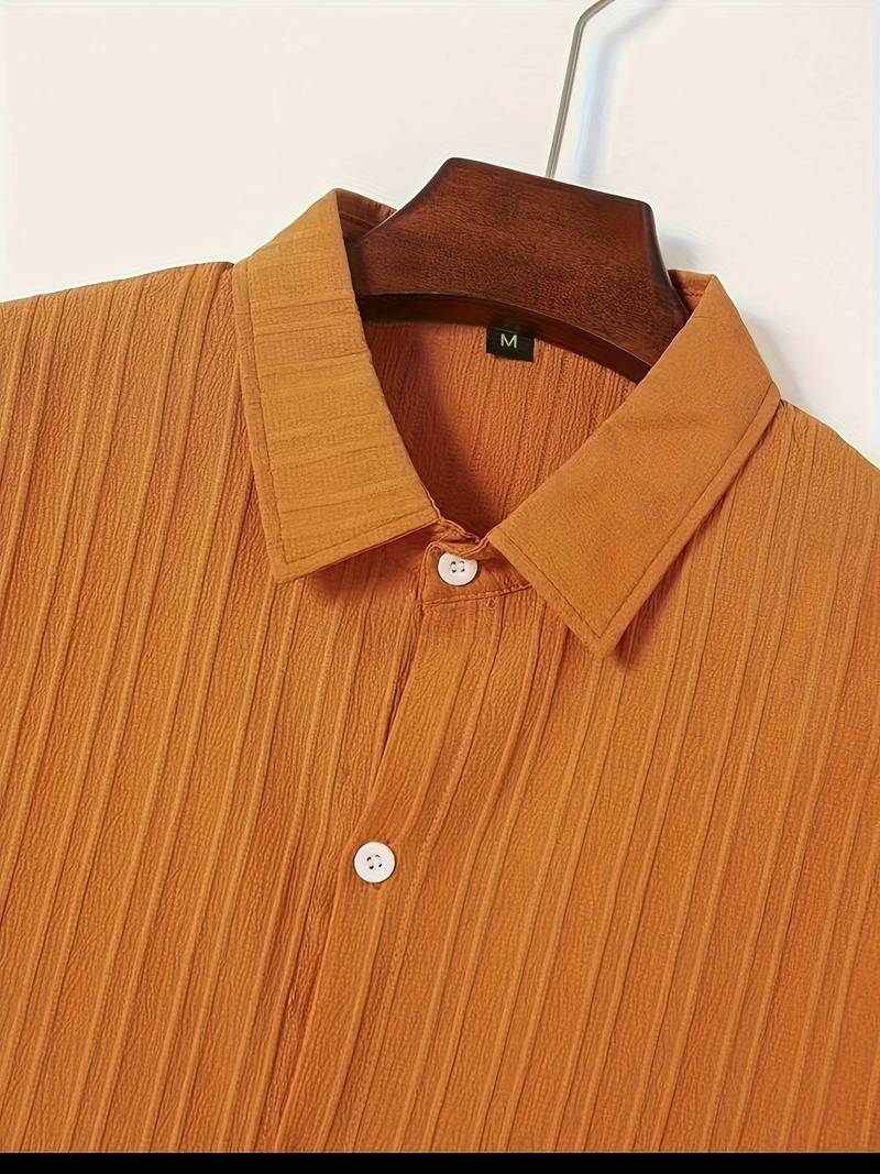 Lafayette® | Ribbed Short-Sleeved Blouse With Button Placket - Image 21