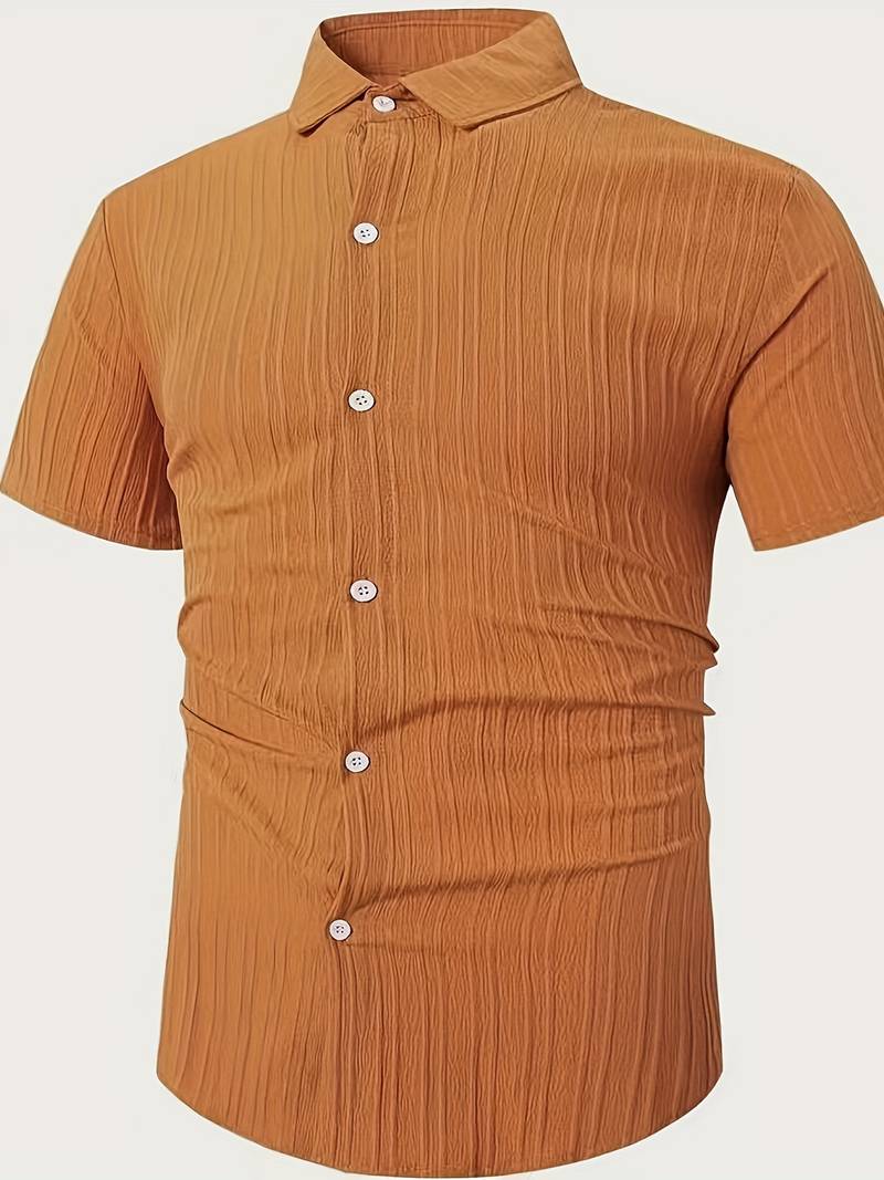 Lafayette® | Ribbed Short-Sleeved Blouse With Button Placket - Image 22