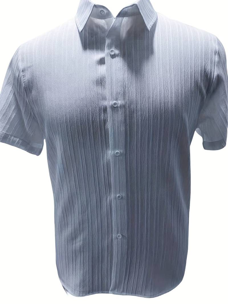 Lafayette® | Ribbed Short-Sleeved Blouse With Button Placket - Image 8
