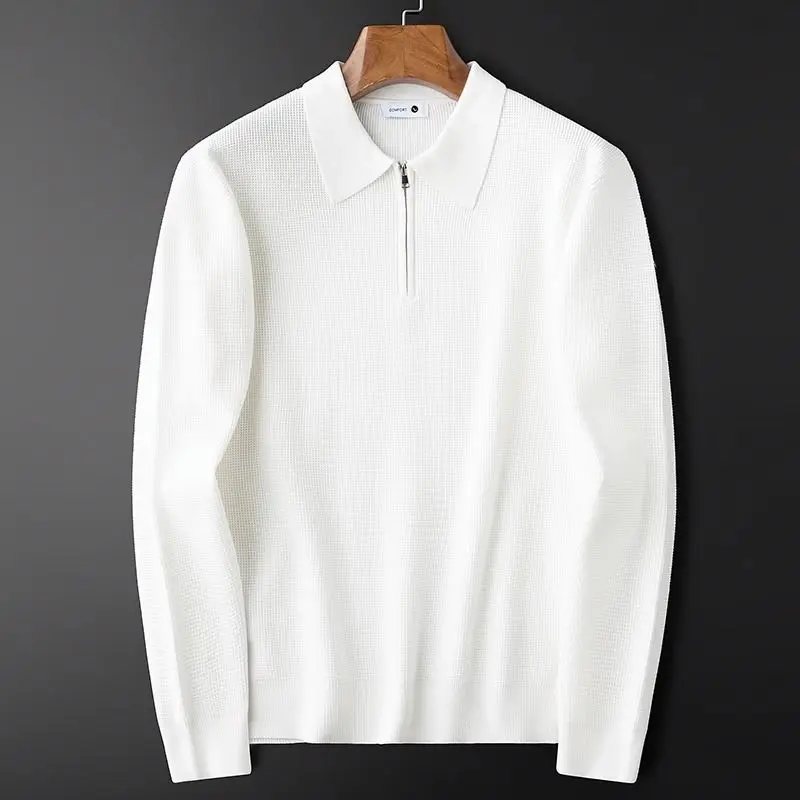 Latif® | Waffle Half-Zip Polo - Image 5
