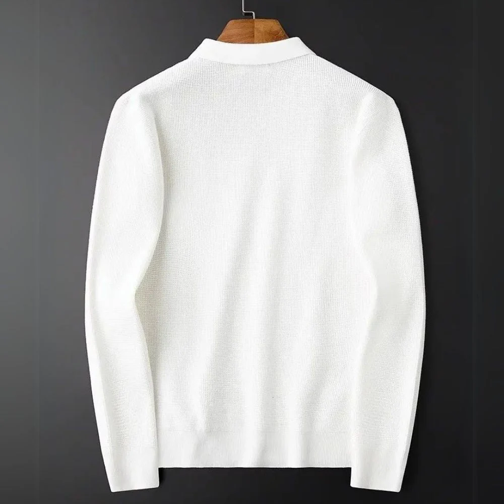 Latif® | Waffle Half-Zip Polo - Image 7