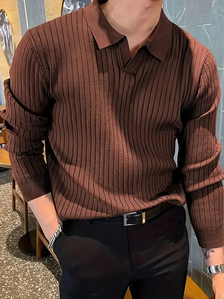 Laurie® | Long Sleeve Ribbed Polo - Image 8