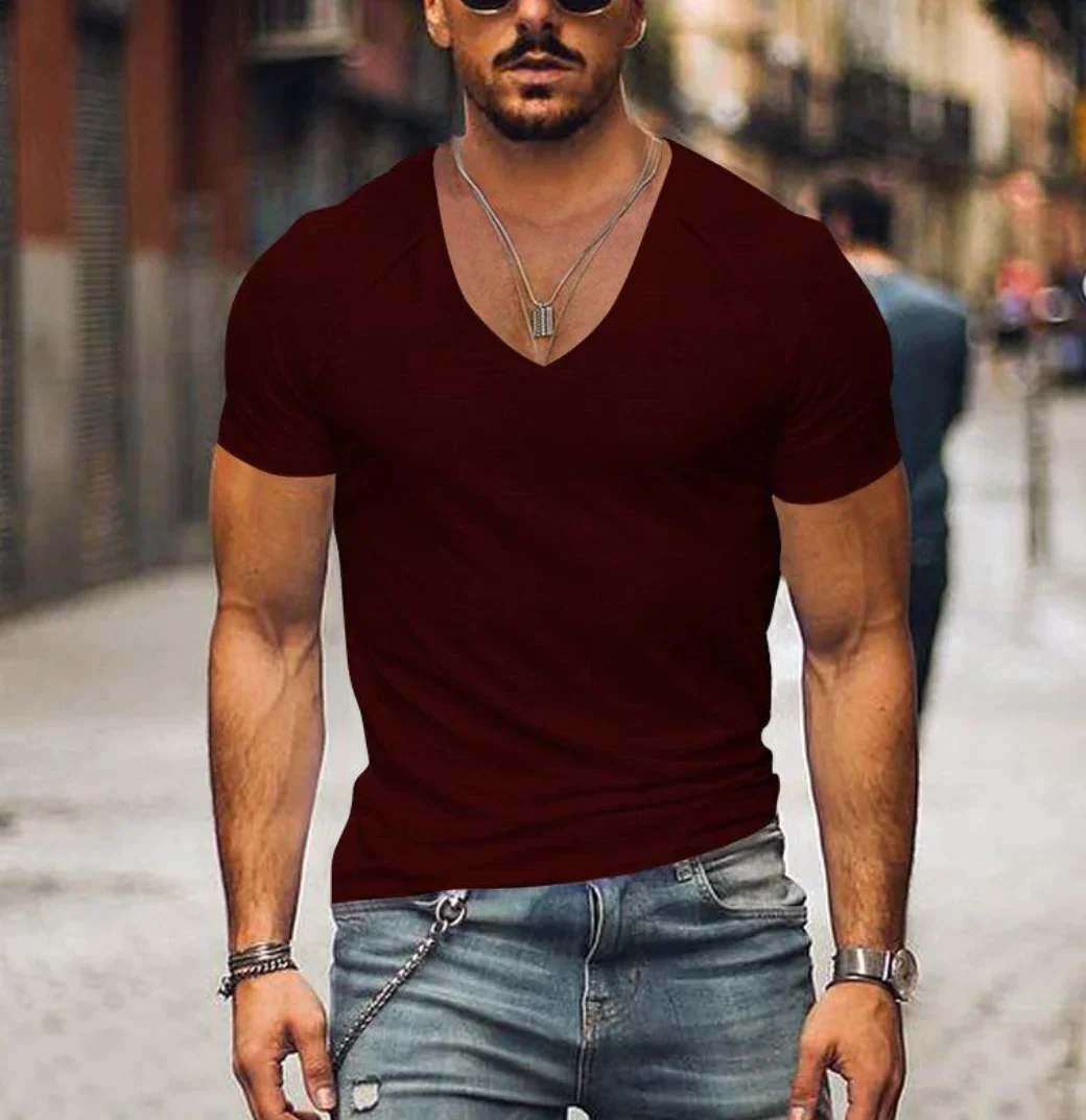 Laverne® | Men'S T-Shirt With V-Neck - Image 7