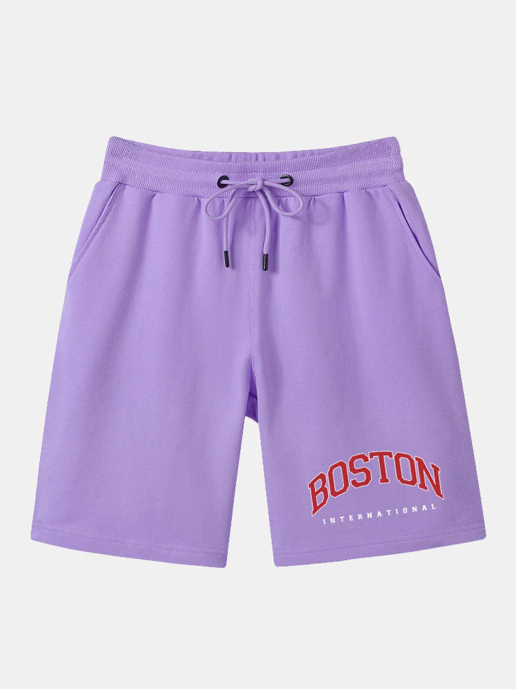 Leandro® | Boston Print Mid Length Shorts - Image 3