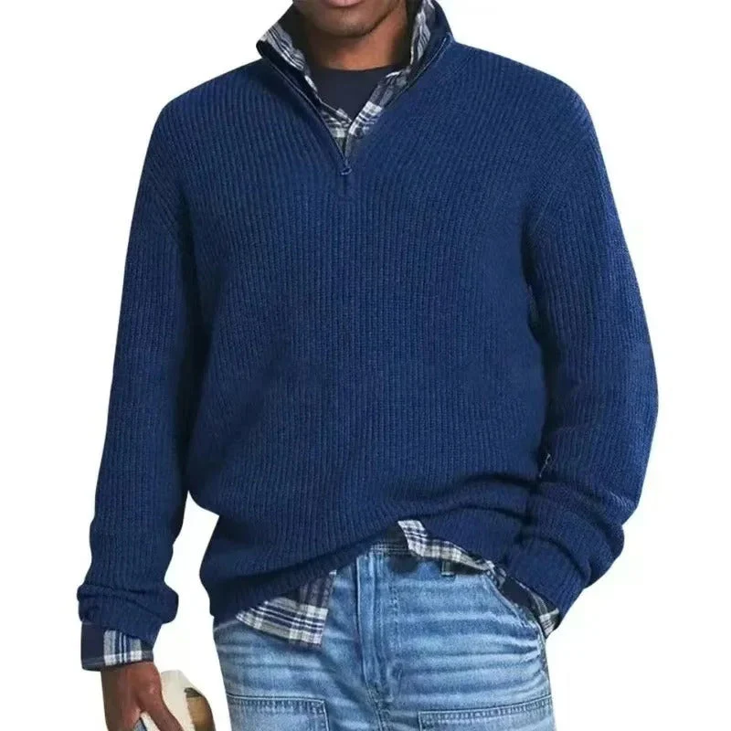 Lee® | Knitted Men's Shirt With Zip Collar - Image 3