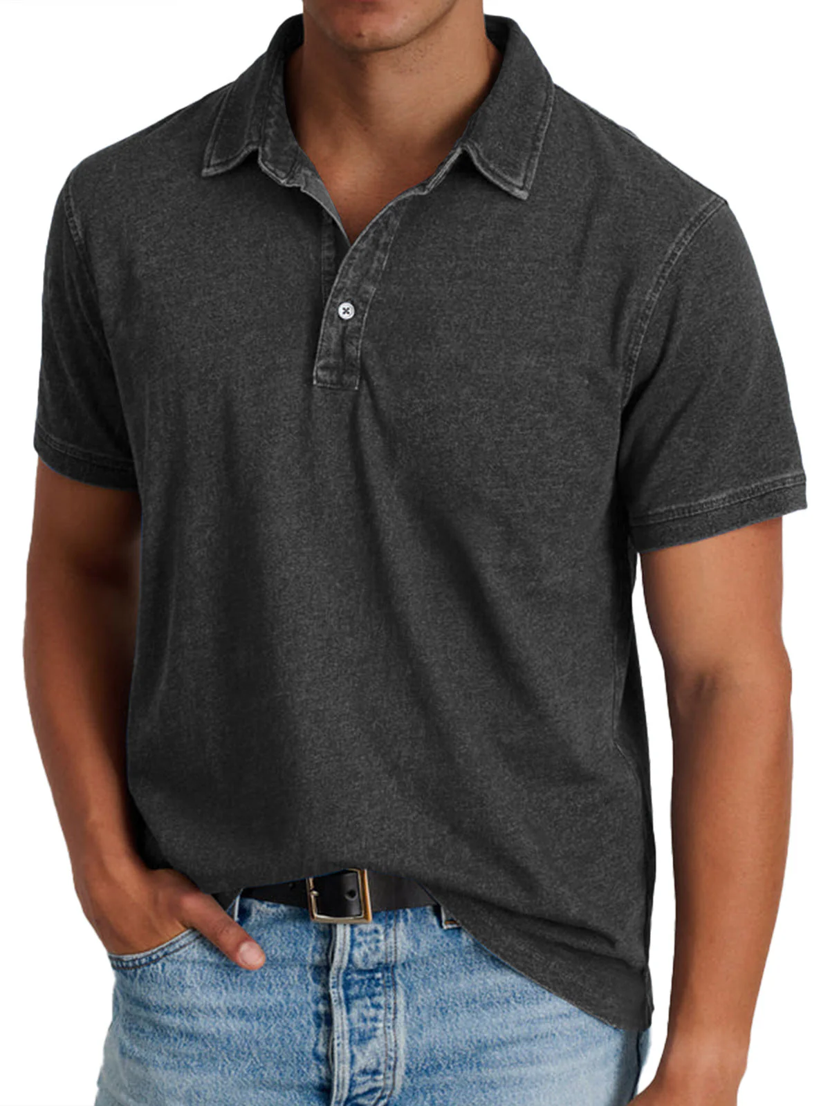 Lenoir™ - Men's Collared Polo Shirt - Image 6