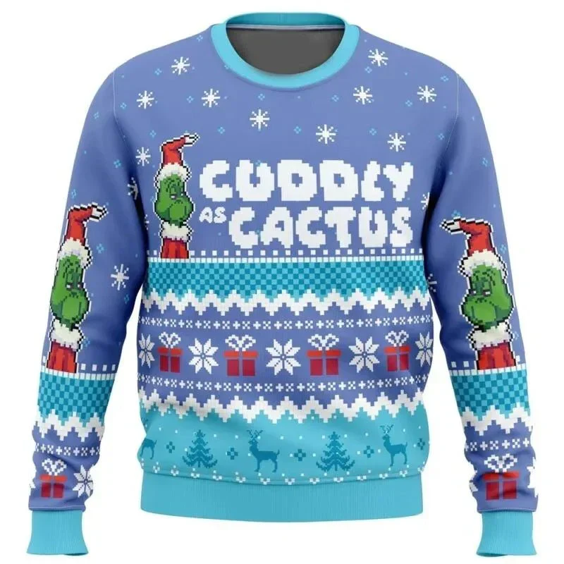 Lenox® | Men’s Chrisas Jumper With Funny Grinch Prints