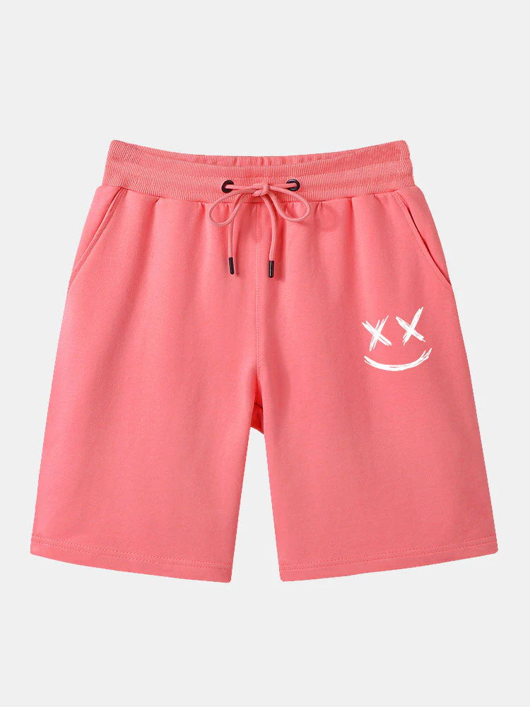 Leoncio® | Smiley Print Mid Length Shorts - Image 6