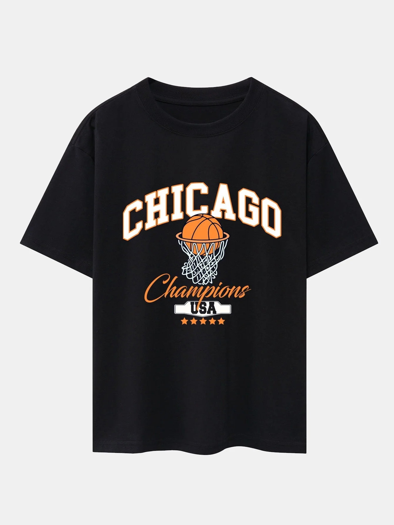 Leopoldo® | Chicago Basketball Print Oversize T-Shirt - Image 3