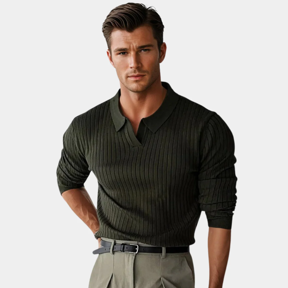 Liam® | Classic Sweater With Collar
