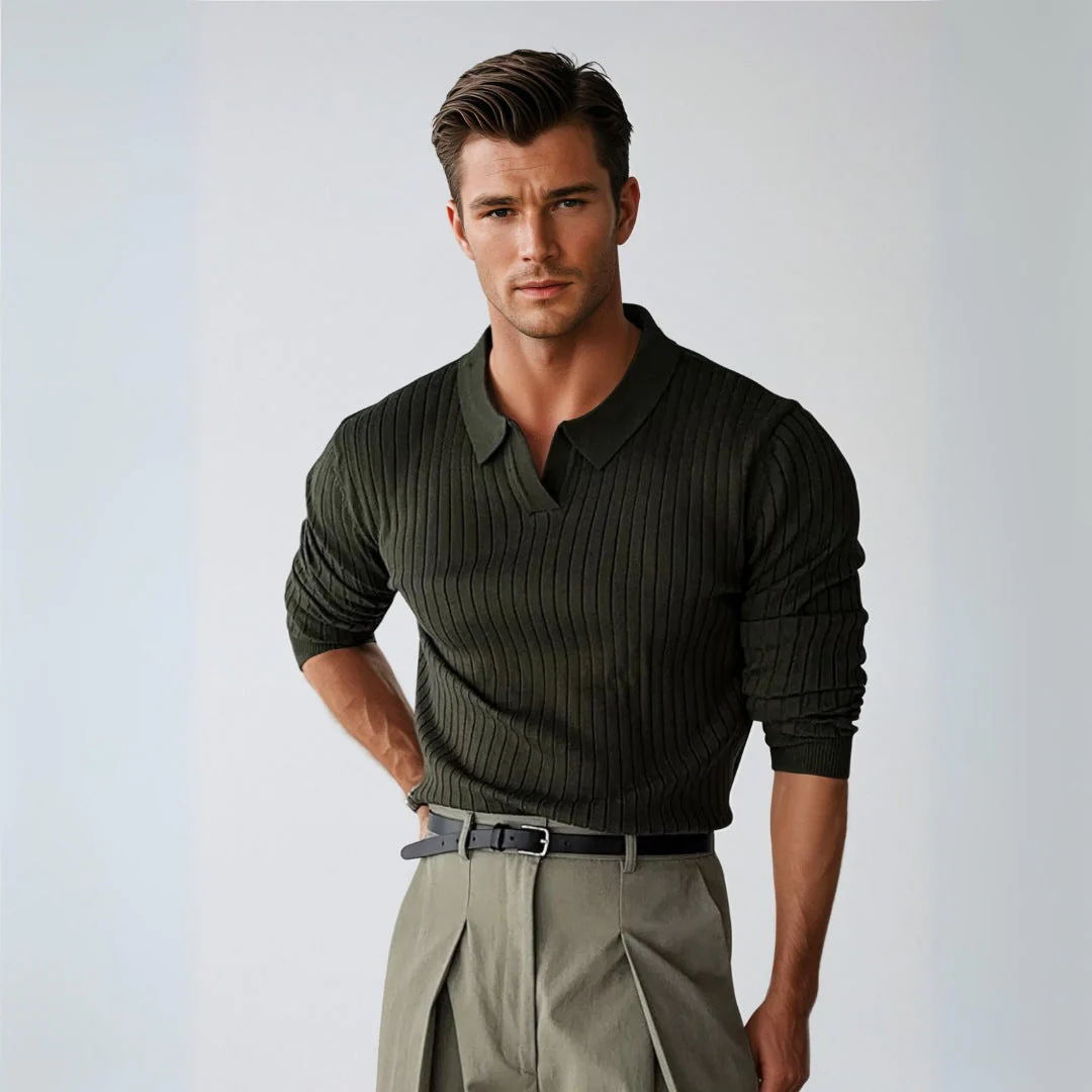 Liam® | Classic Sweater With Collar - Image 6