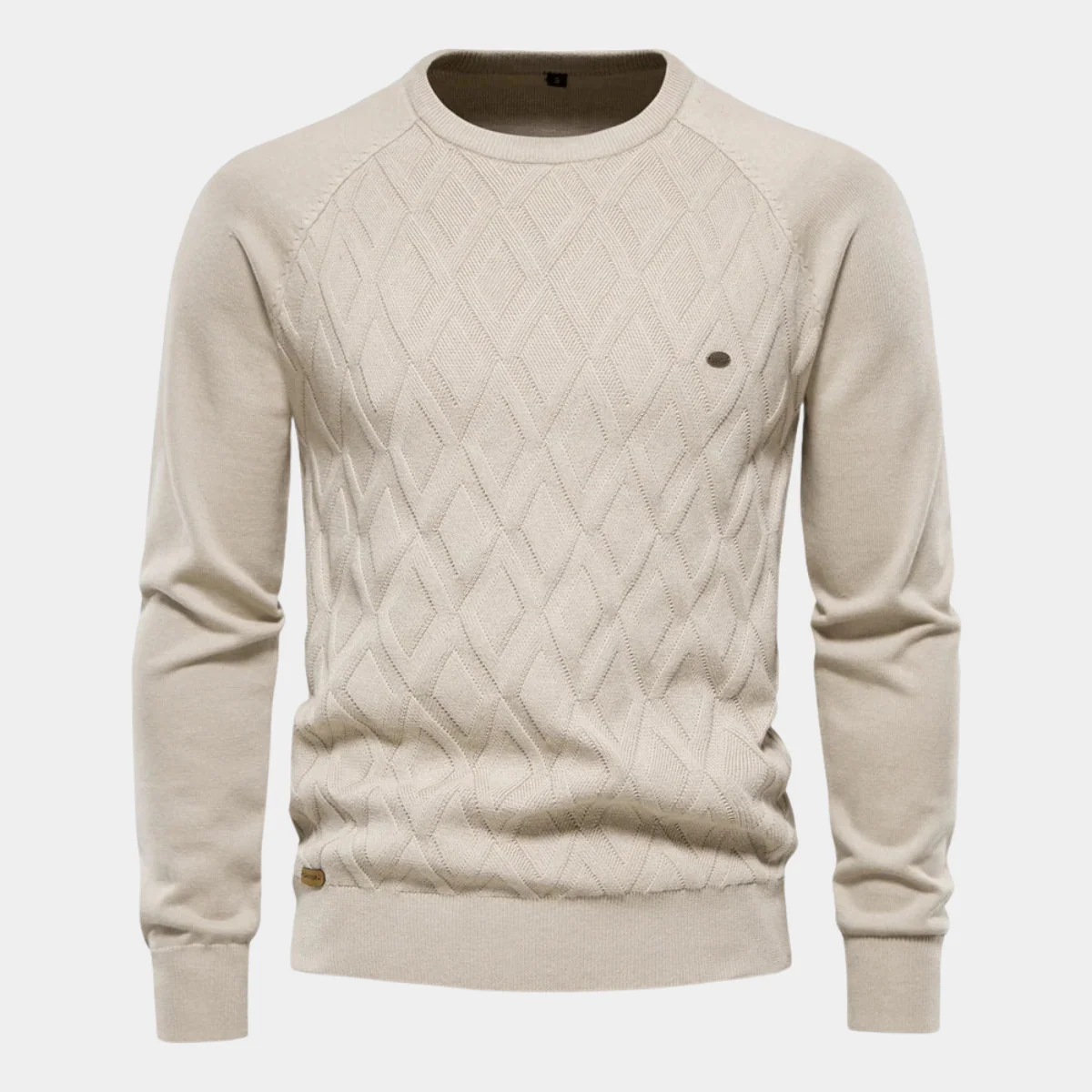 Liam® | Men'S Sweater With Checked Design - Image 11