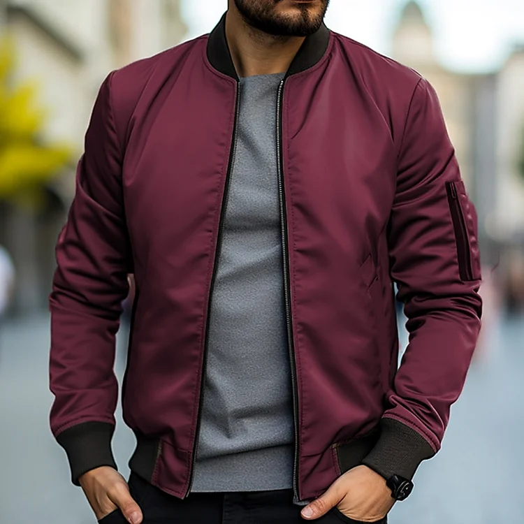 Liam® | Stylish Bomber Jacket - Image 8