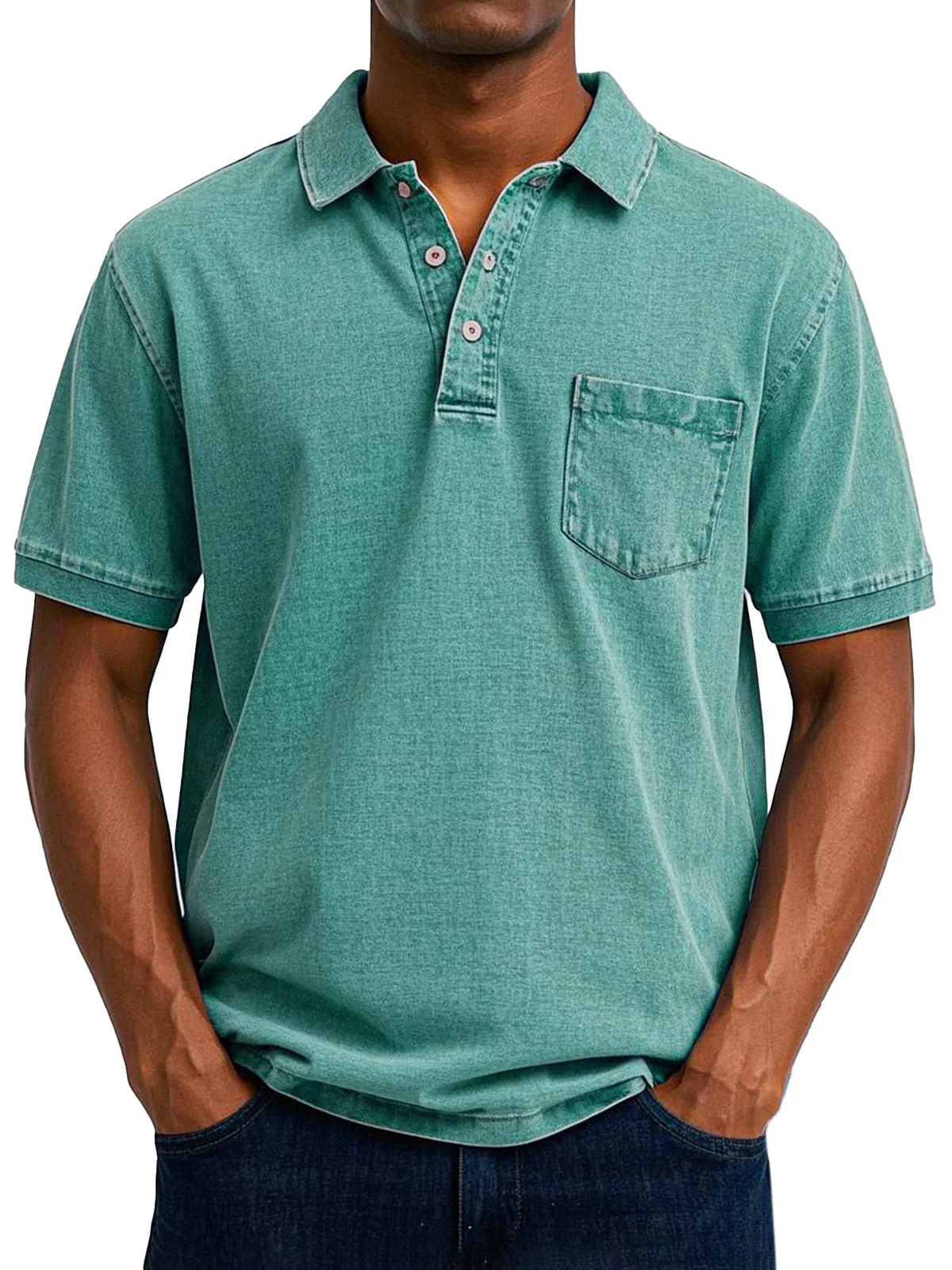 Linus® | Men'S Casual Vintage Polo Shirt - Image 2