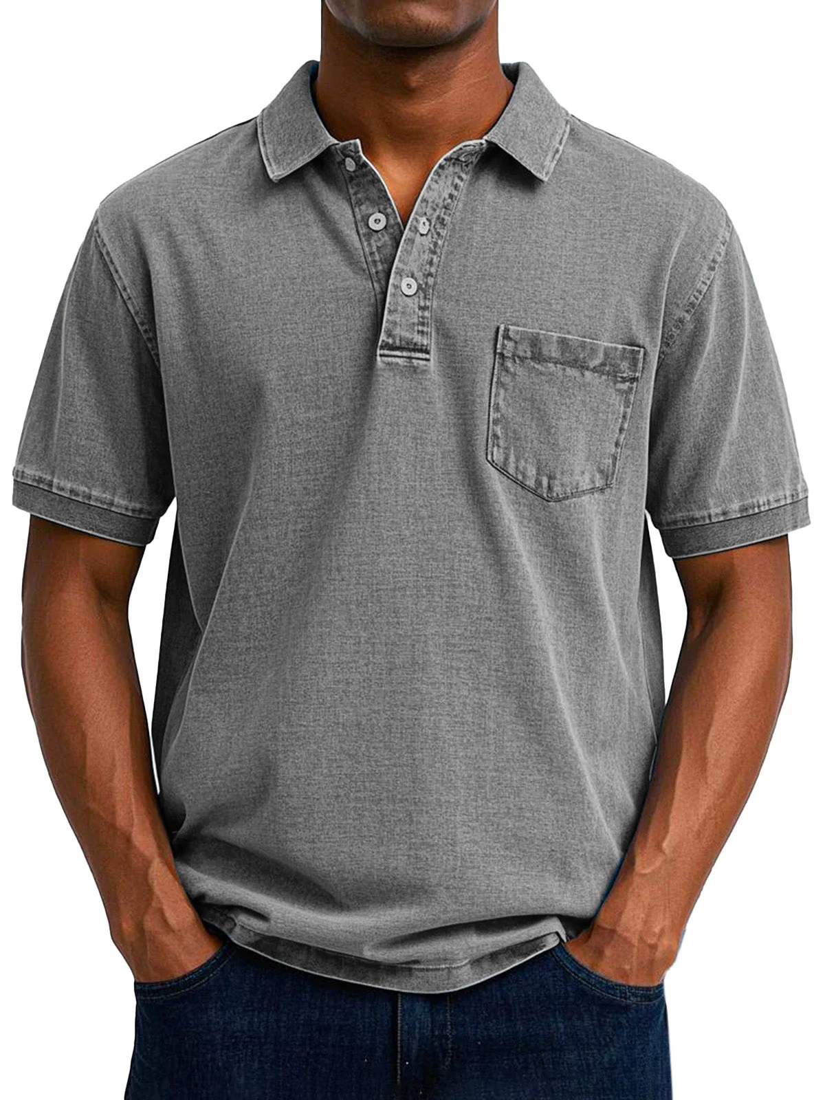 Linus® | Men'S Casual Vintage Polo Shirt - Image 3