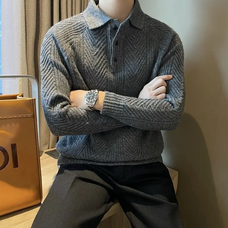 Lisandro® | Collar Long Sleeve Sweater - Image 7