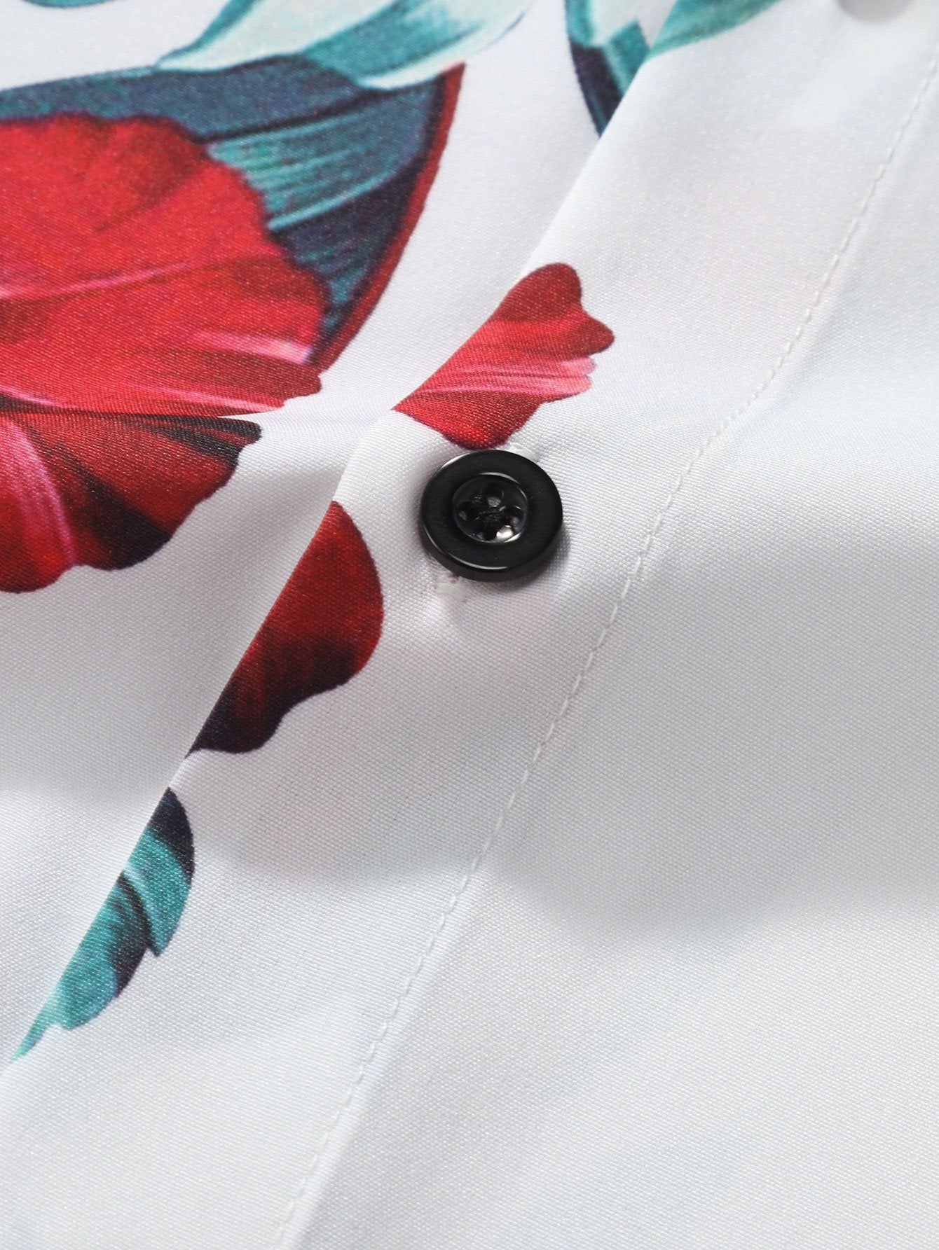 Logan® | Tropical Floral Print Button Up Shirt & Swim Shorts - Image 4