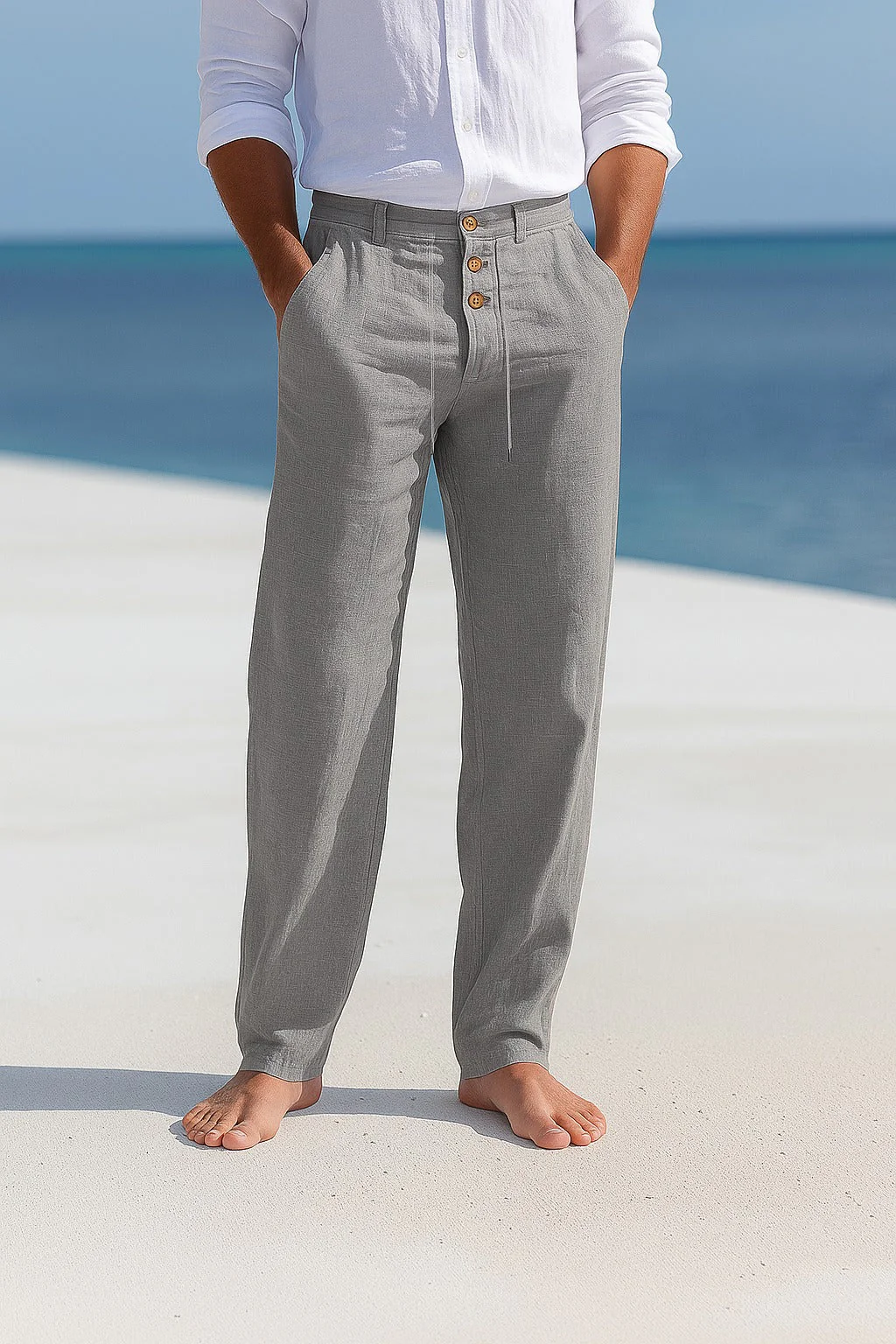 Lonnie | LIGHTWEIGHT LINEN SUMMER PANTS - Image 4