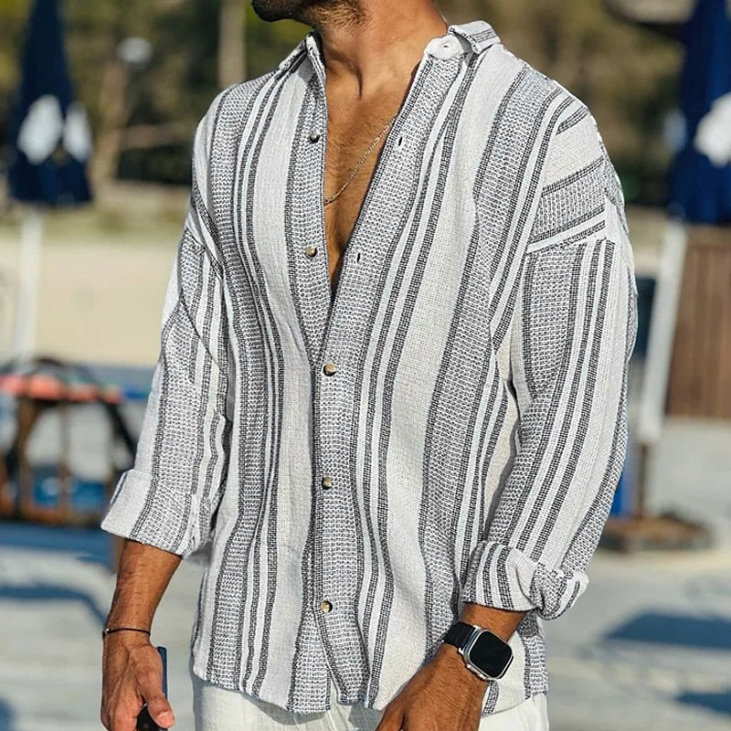 Loraine® | Casual Linen Shirt For Men - Image 3
