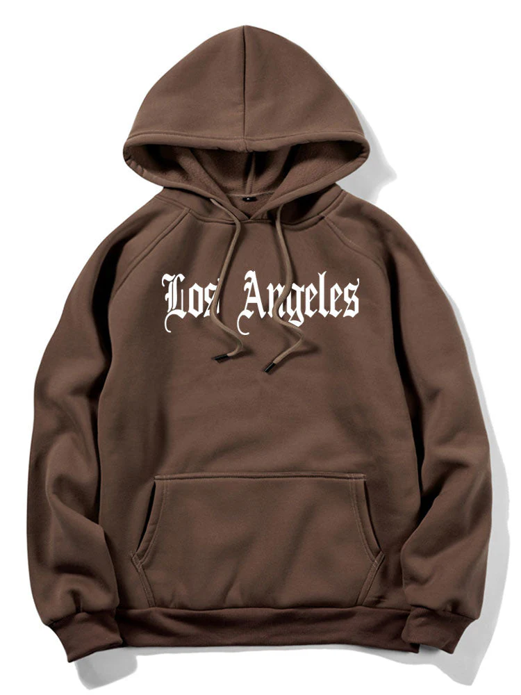 Louis | Los Angeles Print Kangaroo Pocket Hoodie - Image 2
