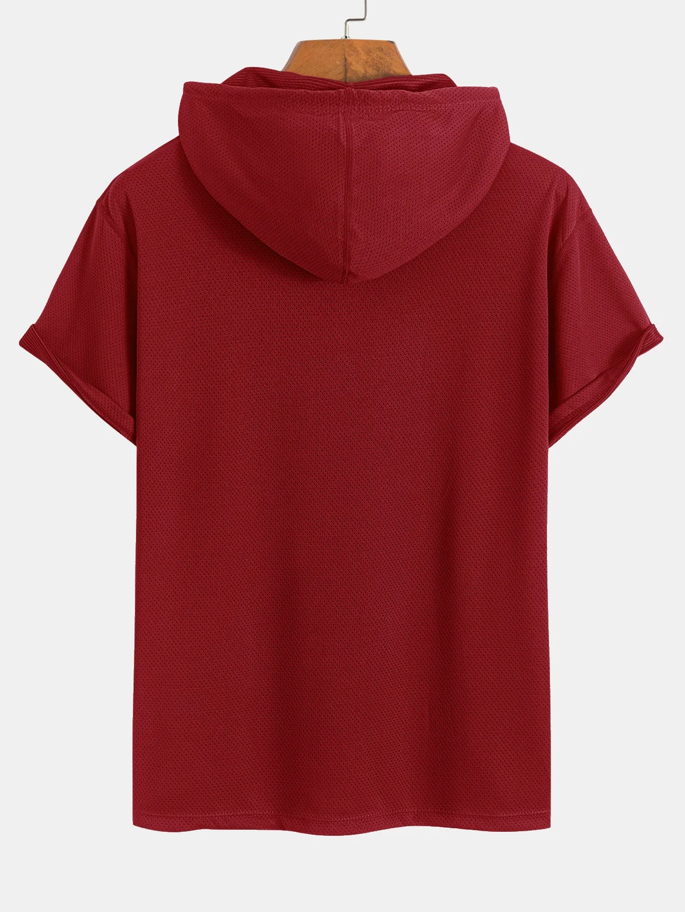 Lucas® | Athletic Mesh Kangaroo Pocket Hooded T-Shirt - Image 12