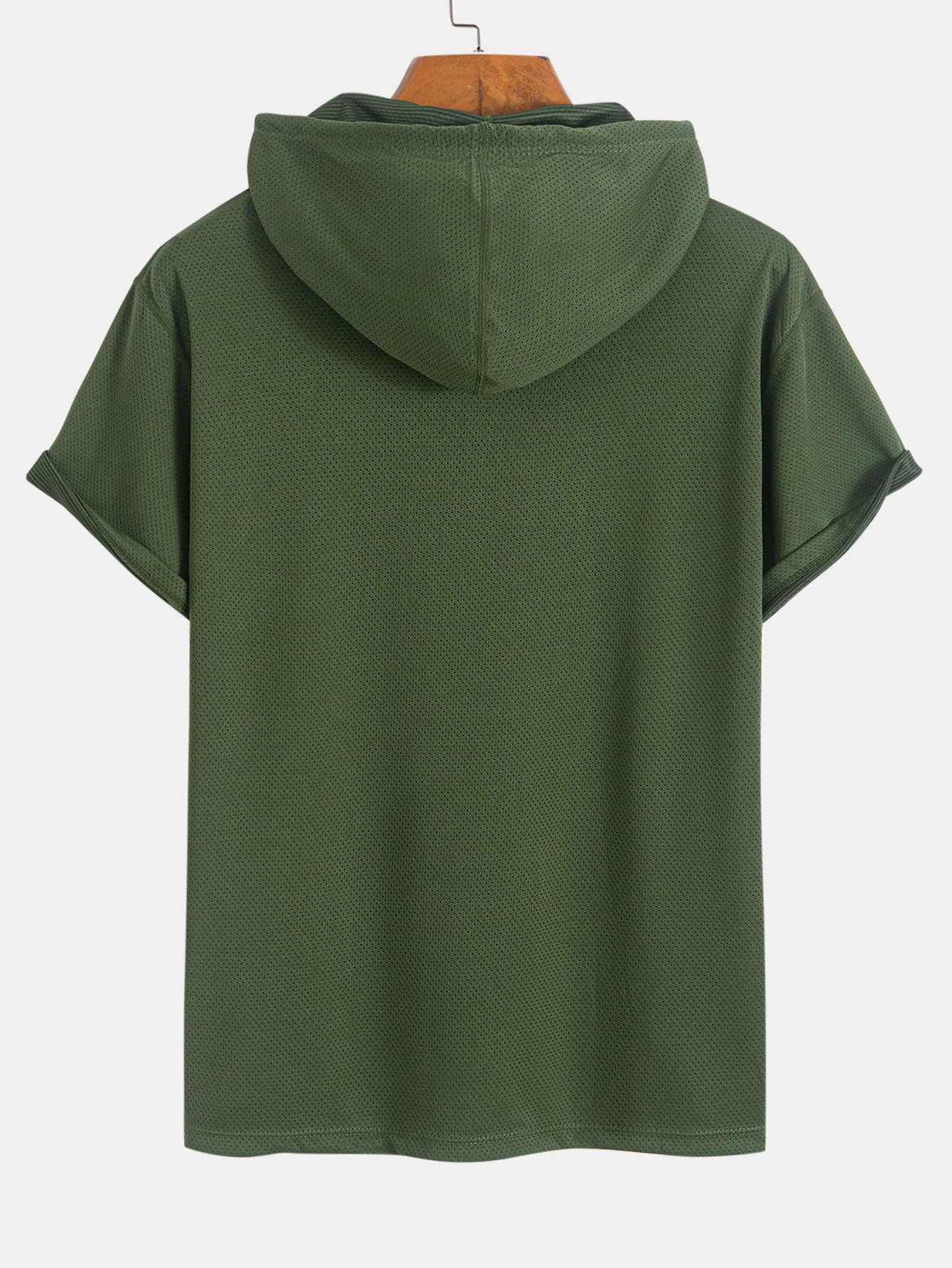 Lucas® | Athletic Mesh Kangaroo Pocket Hooded T-Shirt - Image 2