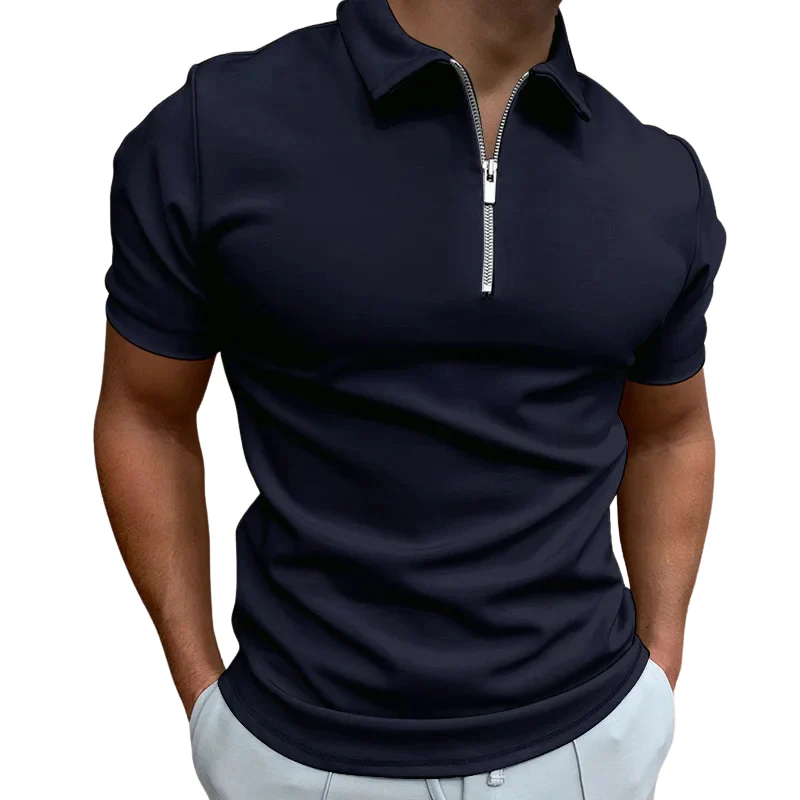 Lucian® | Modern Polo With Half Zip - Image 2