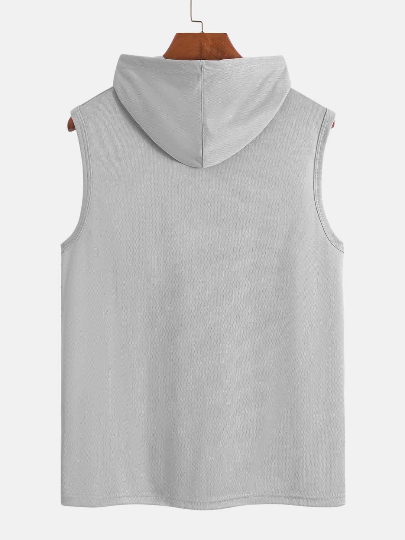 Luciano® | Athletic Mesh Kangaroo Pocket Hooded Tank - Image 6