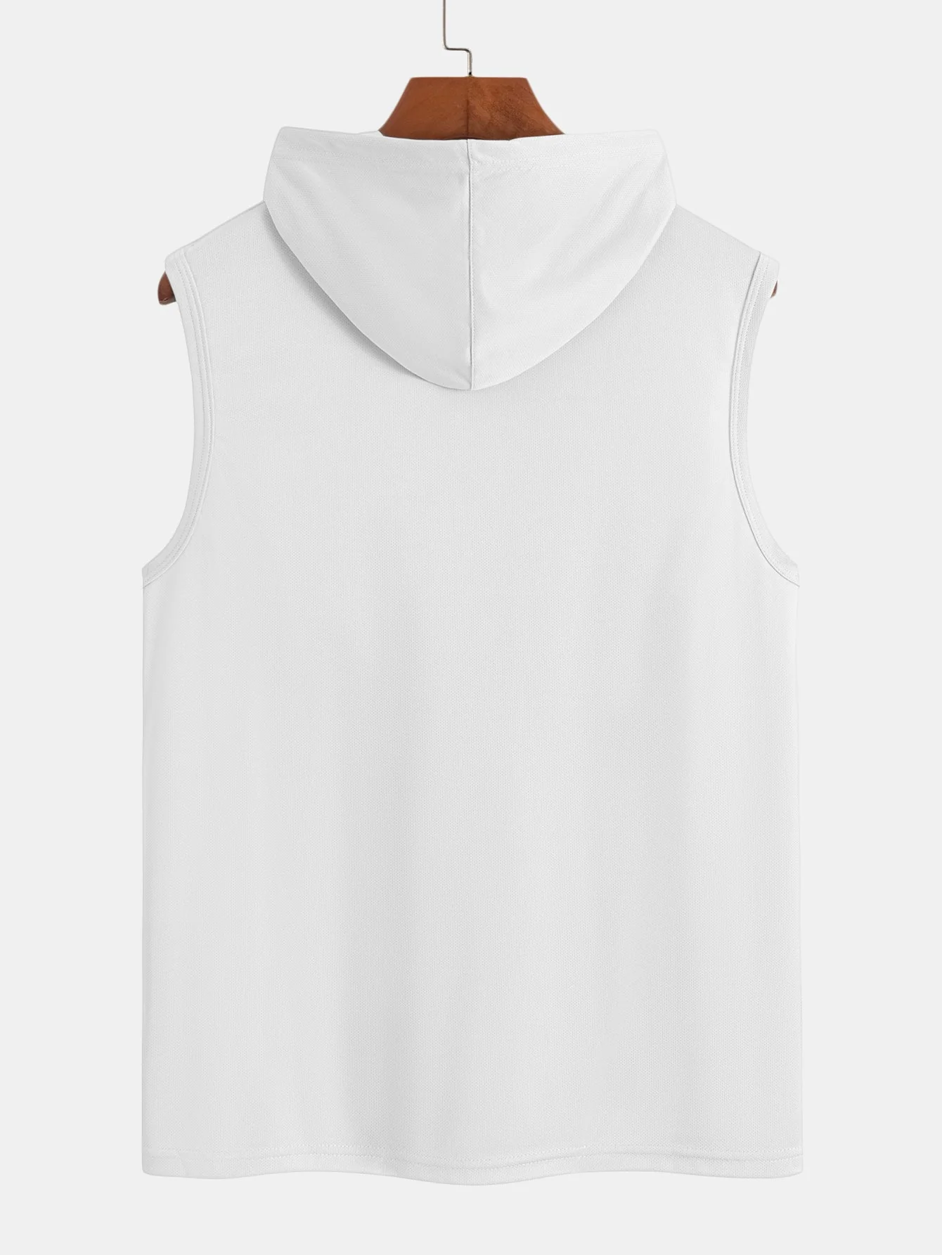 Luciano® | Athletic Mesh Kangaroo Pocket Hooded Tank - Image 8