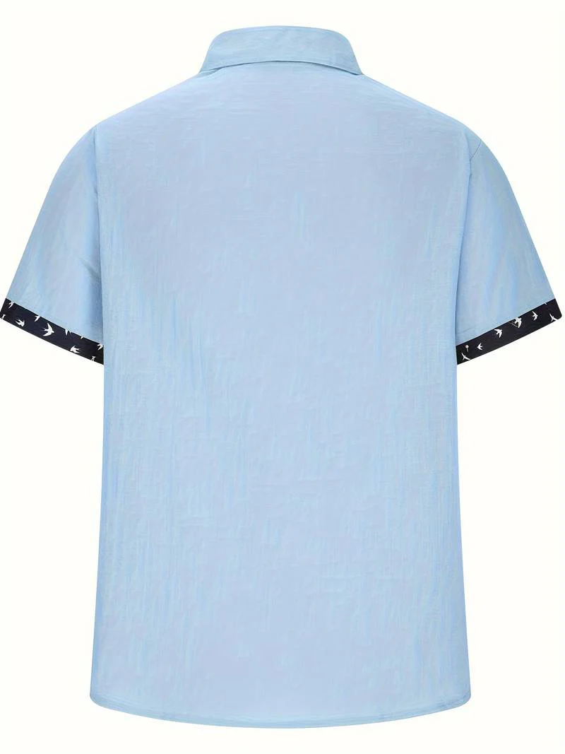 Lucio® | Stylish, Buttoned Short-Sleeved Shirt For Men - Image 6