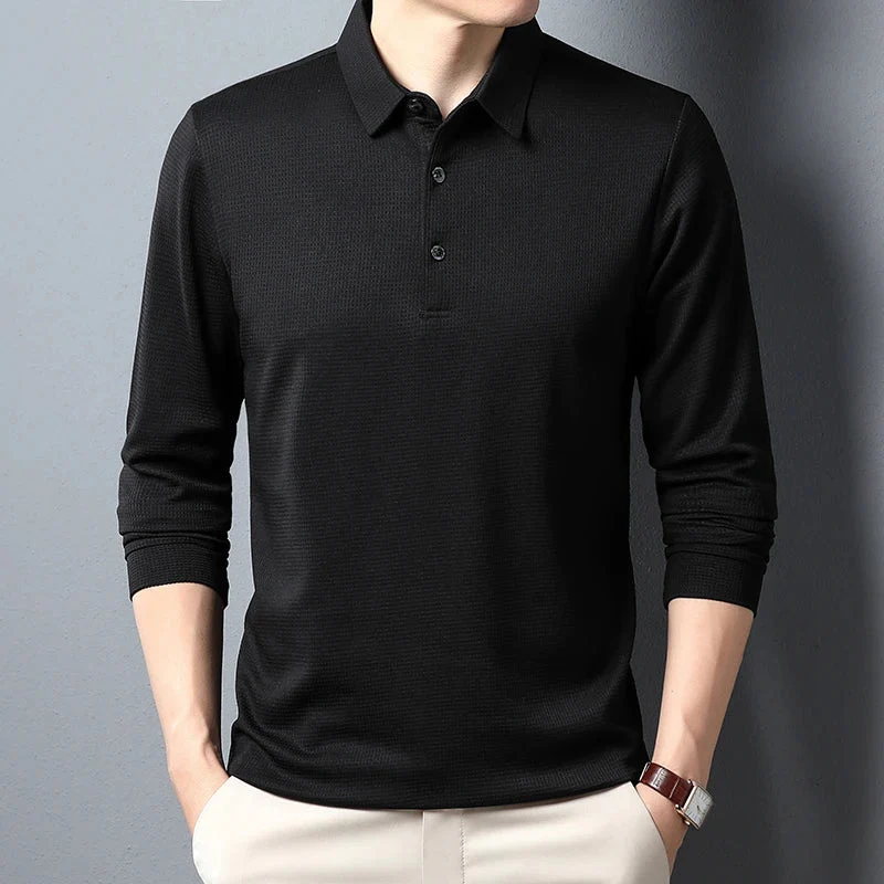 Macario® | Buttoned Long Sleeve Polo - Image 4